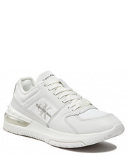 Półbuty męskie Sneakersy  - Sporty Runner Comfair Laceup Lth YM0YM00421 Bright White YAF - eobuwie.pl Calvin Klein Jeans