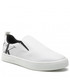 Półbuty męskie Calvin Klein Jeans Tenisówki  - Classic Cupsole Slipon Lth YM0YM00490 Bright White YAF