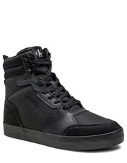 Półbuty męskie Sneakersy  - Vulccanized Laceup Mid N-W YM0YM00482 Triple Black 0GT - eobuwie.pl Calvin Klein Jeans