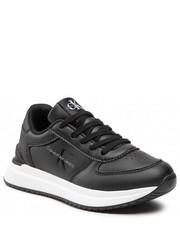 Półbuty dziecięce Sneakersy  - Low Cut Lace-Up Sneaker V3B9-80380-1355 Black 999 - eobuwie.pl Calvin Klein Jeans