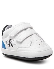 Półbuty dziecięce Sneakersy  - Velcro Shoe V0B4-80321-1433 White/Royal/Black Y222 - eobuwie.pl Calvin Klein Jeans