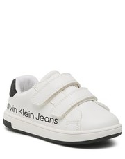 Półbuty dziecięce Sneakersy  - Low Cut Lace-Up Sneaker V1X9-80325-1355 White/Black X002 - eobuwie.pl Calvin Klein Jeans