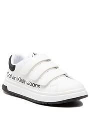 Półbuty dziecięce Sneakersy  - Low Cut Velcro Sneaker V3X9-80335-1355 M White/Black X002 - eobuwie.pl Calvin Klein Jeans