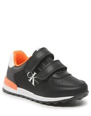 Półbuty dziecięce Sneakersy  - Low Cut Velcro Sneaker V1B9-80375-1470 M Black/White X001 - eobuwie.pl Calvin Klein Jeans