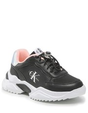 Półbuty dziecięce Sneakersy  - Loc Cut Lace-Up Sneaker V3A9-80263-0328 Black/Silver X506 - eobuwie.pl Calvin Klein Jeans
