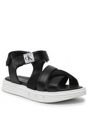 Sandały dziecięce Sandały  - Velcro Sandal V4A2-80211-1419 Black 999 - eobuwie.pl Calvin Klein Jeans