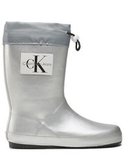 Kalosze dziecięce Kalosze  - Rain Boot V3X6-80425-0083 S Silver904 - eobuwie.pl Calvin Klein Jeans