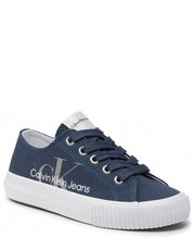 Trampki dziecięce Tenisówki  - Low Cut Lace-Up Sneaker V3X9-80125-0890 M Blue 800 - eobuwie.pl Calvin Klein Jeans