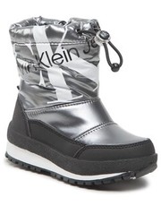 Trapery dziecięce Śniegowce  - Snow Boot V3A6-80310-1240 Dark Silver 918 - eobuwie.pl Calvin Klein Jeans