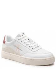 Sneakersy Sneakersy  - Classic Cupsole Laceup Low Lth YW0YW00699 White/Terracotta - eobuwie.pl Calvin Klein Jeans