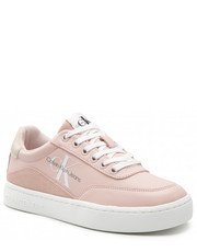 Sneakersy Sneakersy  - Classic Cupsole Laceup Low Lth YW0YW00699 Pink Blush/Tuscan Beige 0JX - eobuwie.pl Calvin Klein Jeans