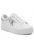 Sneakersy Calvin Klein Jeans Sneakersy  - Vulc Flatform Laceup Low YW0YW00763 White/Silver 0LB