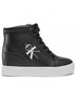 Sneakersy Calvin Klein Jeans Sneakersy  - Hidden Wedge Cupsole Laceup YW0YW00771 Black/Silver 0GP