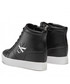 Sneakersy Calvin Klein Jeans Sneakersy  - Hidden Wedge Cupsole Laceup YW0YW00771 Black/Silver 0GP