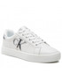 Sneakersy Calvin Klein Jeans Sneakersy  - Classic Cupsole Laceup Low YW0YW00775 White/Silver 0LB