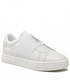 Sneakersy Calvin Klein Jeans Sneakersy  - Classic Cupsole Ribbon Lth YW0YW00776 White/Silver 0LB