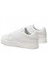 Sneakersy Calvin Klein Jeans Sneakersy  - Classic Cupsole Ribbon Lth YW0YW00776 White/Silver 0LB