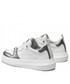 Sneakersy Calvin Klein Jeans Sneakersy  - Chunky Cupsole Laceup Metallic YW0YW007830LB White/Silver 0LB