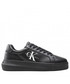 Sneakersy Calvin Klein Jeans Sneakersy  - Chunky Cupsole Laceup Mon Lth Wn YW0YW00823 Triple Black 0GT