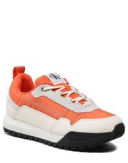 Sneakersy Sneakersy  - Toothy Runner Laceup Su-Ny YW0YW007900JG Coral Orange/Off White/Cirrus Grey 0JG - eobuwie.pl Calvin Klein Jeans