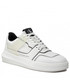 Mokasyny męskie Calvin Klein Jeans Sneakersy  - Chunky Cupsole Laceup Low Tpu YM0YM00425 White/Black 0K4