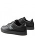 Mokasyny męskie Calvin Klein Jeans Sneakersy  - Classic Cupsole Laceup Lth YM0YM00432 Triple Black 0GL
