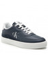 Mokasyny męskie Calvin Klein Jeans Sneakersy  - Classic Cupsole Laceup Lth YM0YM00432 Ocean Teal DA0