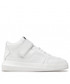 Mokasyny męskie Calvin Klein Jeans Sneakersy  - Chunky Cupsole Laceup Mid Lth-Pu YM0YM00426 Triple White 0K8