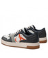 Mokasyny męskie Calvin Klein Jeans Sneakersy  - Basket Cupsole Bold Mono Lth YM0YM00428 White/Coral Orange 01U