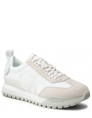 Mokasyny męskie Sneakersy  - Toothy Runner Laceup R-Poly YM0YM00417 Triple White 0K8 - eobuwie.pl Calvin Klein Jeans
