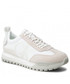 Mokasyny męskie Calvin Klein Jeans Sneakersy  - Toothy Runner Laceup R-Poly YM0YM00417 Triple White 0K8