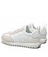 Mokasyny męskie Calvin Klein Jeans Sneakersy  - Toothy Runner Laceup R-Poly YM0YM00417 Triple White 0K8