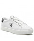 Mokasyny męskie Calvin Klein Jeans Sneakersy  - Classic Cupsole Laceup Low Lth YM0YM00491 Bright White YAF