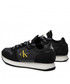 Mokasyny męskie Calvin Klein Jeans Sneakersy  - Runner Sock Laceup Ny-Lth YM0YM00553 Black/Dune Yellow 00X