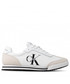 Mokasyny męskie Calvin Klein Jeans Sneakersy  - Low Runner 1 YM0YM00026 Bright White 02S