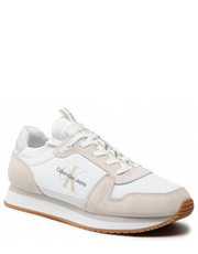 Mokasyny męskie Sneakersy  - Retro Runner 3 YM0YM00040 Bright White 02S - eobuwie.pl Calvin Klein Jeans