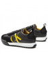 Mokasyny męskie Calvin Klein Jeans Sneakersy  - Toothy Runner Laceup R-Poly YM0YM00417 Black/Dune Yellow 00X