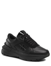 Mokasyny męskie Sneakersy  - Chunky Runner Lth-Pu Mono YM0YM00679 Full Black - eobuwie.pl Calvin Klein Jeans