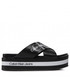 Klapki Calvin Klein Jeans Klapki  - Flatform Sandal Crisscross YW0YW00562 Black BDS