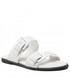 Klapki Calvin Klein Jeans Klapki  - Flat Sandal Twostraps Rub YW0YW00537 Bright White YAF