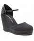 Espadryle Calvin Klein Jeans Espadryle  - Wedge Sandal Close Toe Co YW0YW00569 Black BDS