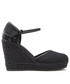Espadryle Calvin Klein Jeans Espadryle  - Wedge Sandal Close Toe Co YW0YW00569 Black BDS