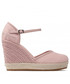 Espadryle Calvin Klein Jeans Espadryle  - Wedge Sandal Close Toe Co YW0YW00569 Pale Conch Shell TFT
