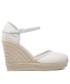 Espadryle Calvin Klein Jeans Espadryle  - Wedge Sandal Close Toe Co YW0YW00569 Bright White YAF