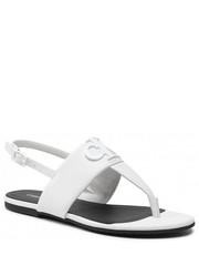 Sandały Sandały  - Flat Sandal Hw Lth 2 YW0YW00544 Bright White YAF - eobuwie.pl Calvin Klein Jeans