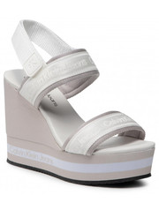 Sandały Sandały  - Wedge Sandal Sling Pes YW0YW00572 Bright White YAF - eobuwie.pl Calvin Klein Jeans