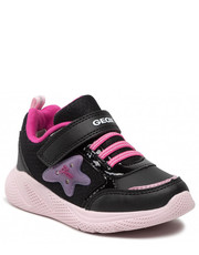 Półbuty dziecięce Sneakersy  - B Sprintye G. D B254TD 0HH14 C0618 S Black/Pink - eobuwie.pl Geox