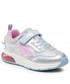 Półbuty dziecięce Geox Sneakersy  - J Spaceclub G B J268VB 0BLAJ C0566 S Silver/Pink