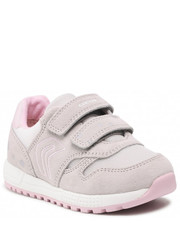 Półbuty dziecięce Sneakersy  - B Alben Girl A B023ZA 02014 C1010 S Lt Grey - eobuwie.pl Geox