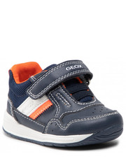 Półbuty dziecięce Sneakersy  - B Rishon B. A B250RA 0BC14 C4324 Navy/Fluo Orange - eobuwie.pl Geox